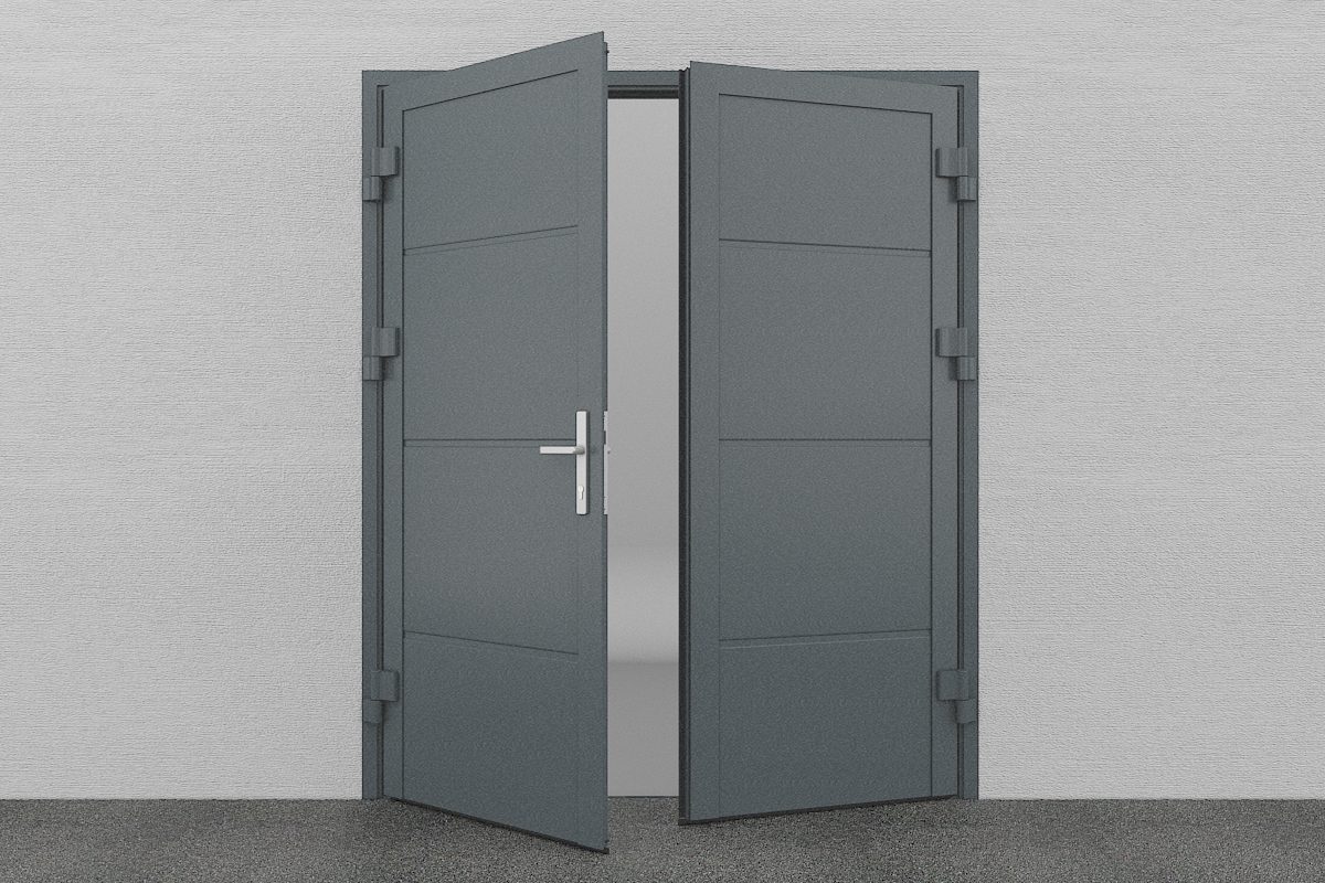 Dvoukřídlá vrata DECI W-line antracit